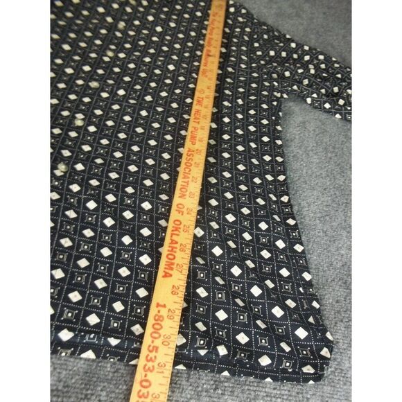 Pierre Cardin Button Up Shirt Men Sz M‎ Geometric Print Rayon Casual Workwear - Picture 4 of 9